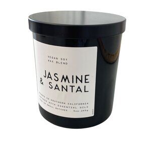Leoben Company Jasmine and Santal 1 Wick Vegan Scented Candle 9 Oz Vegan Soy Wax